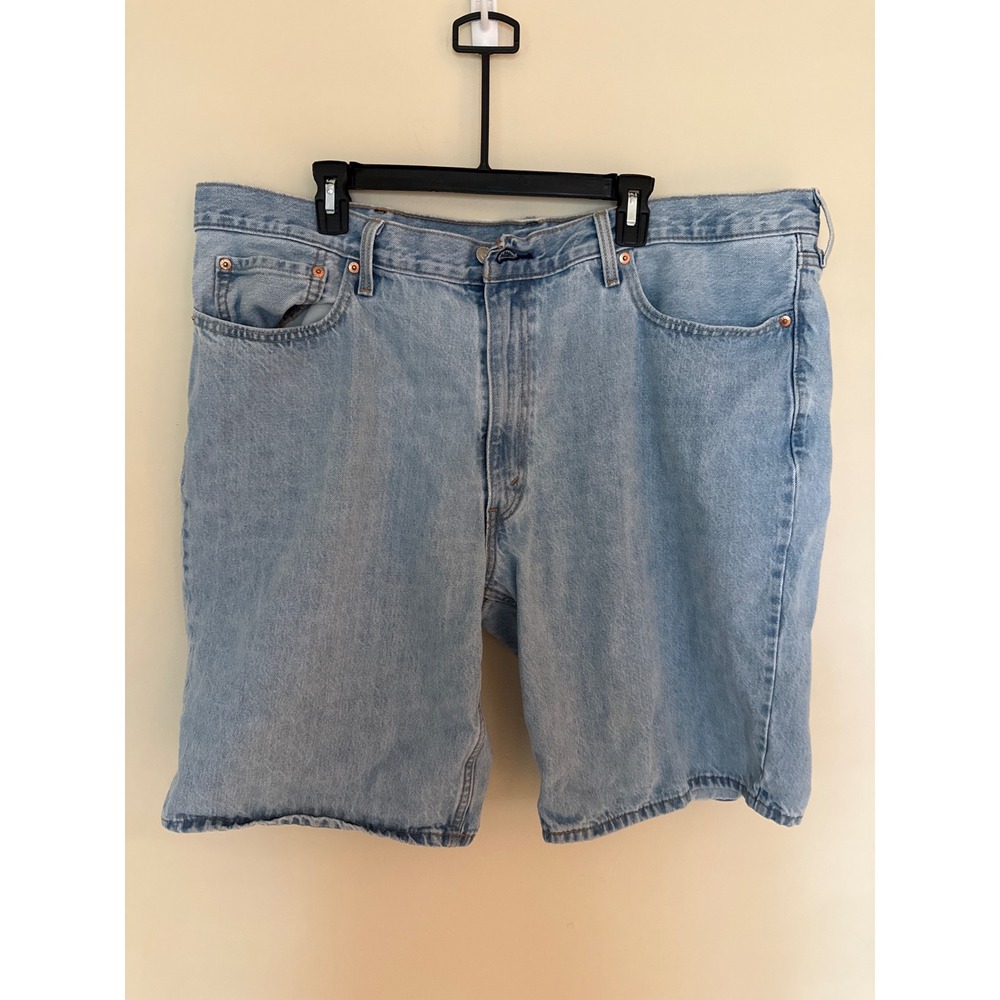 Levis 469 Loose Fit Denim Shorts Mens W44 Light Wash Blue Jeans 54791-0019